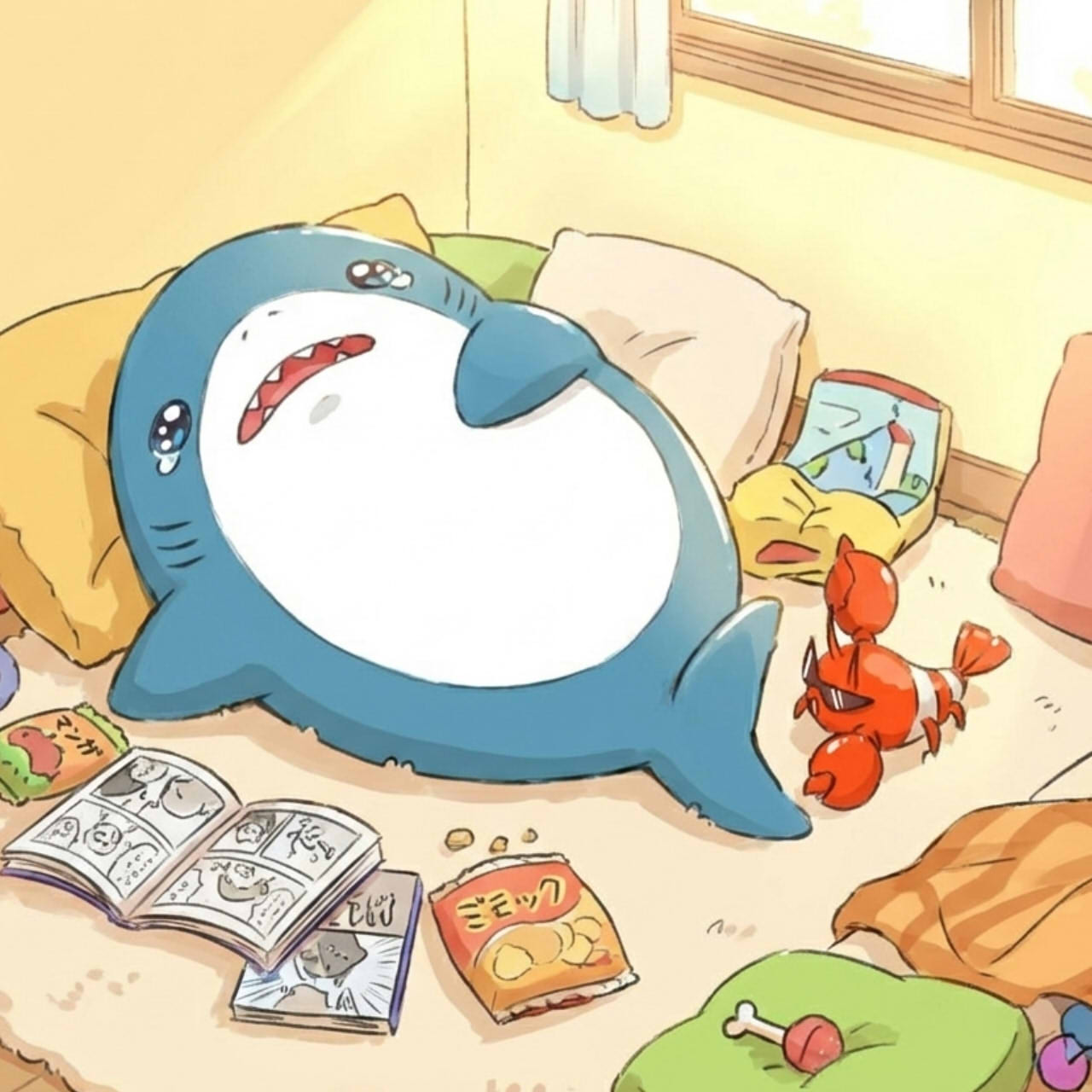 家でゴロゴロ